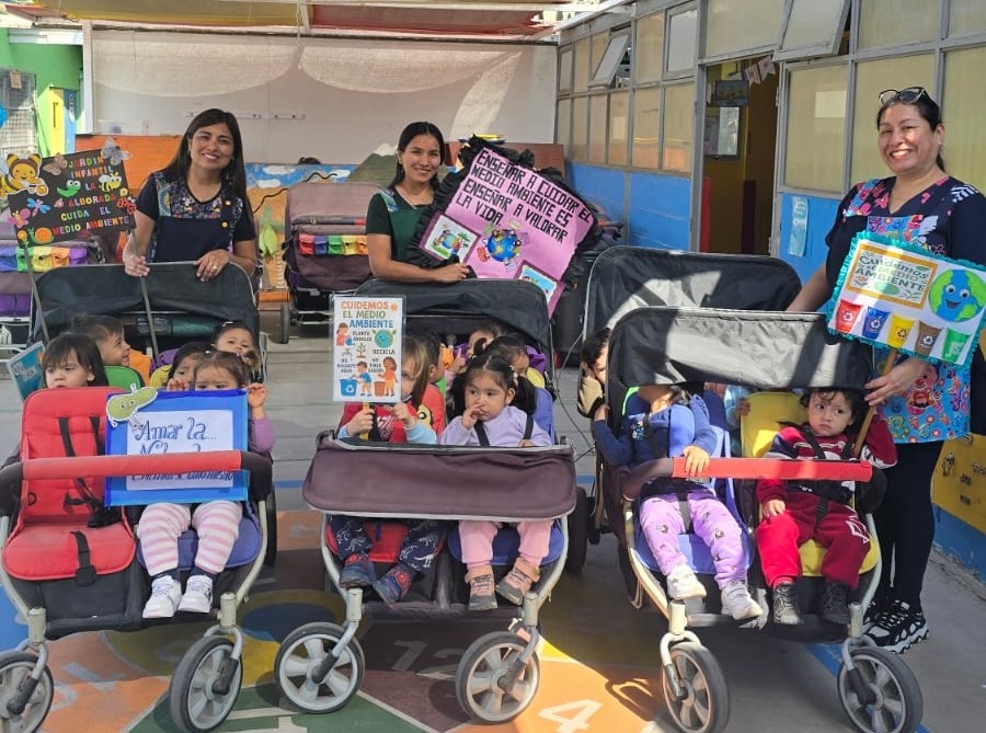 Niñas y niños del jardín infantil “Alborada” salieron a pedir que cuidemos el medio ambiente