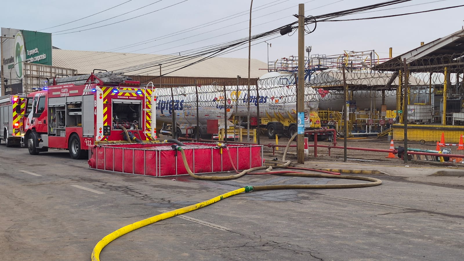 Emergencia por fuga de gas movilizó amplio operativo preventivo en Arica