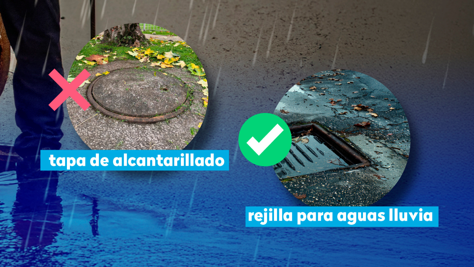 Frente anuncio de lluvias: Reiteran la importancia de no abrir tapas de alcantarillado