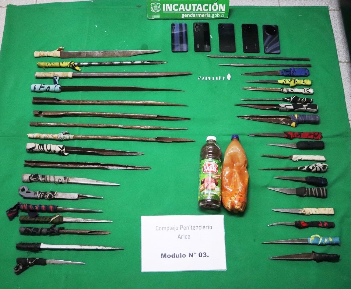 Nuevo operativo fortalece la seguridad en Complejo Penitenciario de Arica